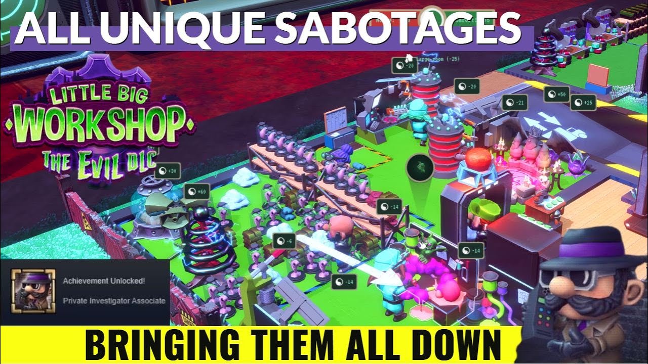 Little Big Workshop Evil DLC | How to Get Private Investigator Associate Achievement!