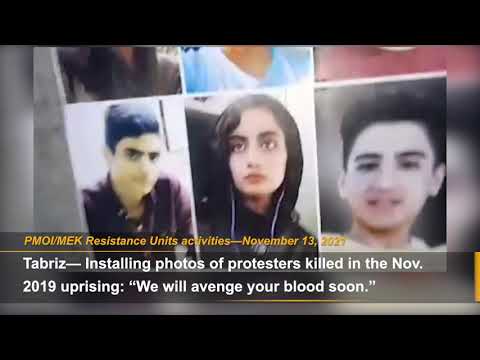 MEK Resistance Units say they will avenge the blood of martyrs of the Nov. 2019 uprising