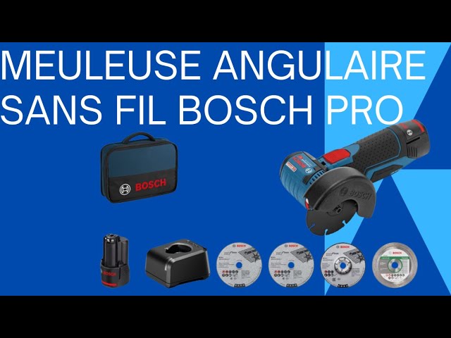 la meuleuse angulaire sans-fil GWS 12V-76 de Bosch Professional, practicité  a toute épreuve !! 