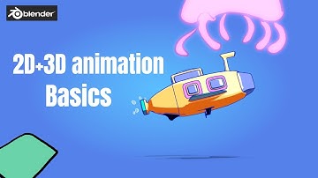 Combine 2D & 3D Animation with Grease Pencil in Blender