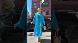 Love this fringe dress + pasta purse combo!#shorts #ootd #maximalistfashion #style #nyc #outfitideas