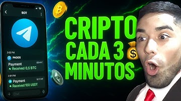 Este BOT de TELEGRAM me PAGA CRIPTOMONEDAS GRATIS cada 3 minutos