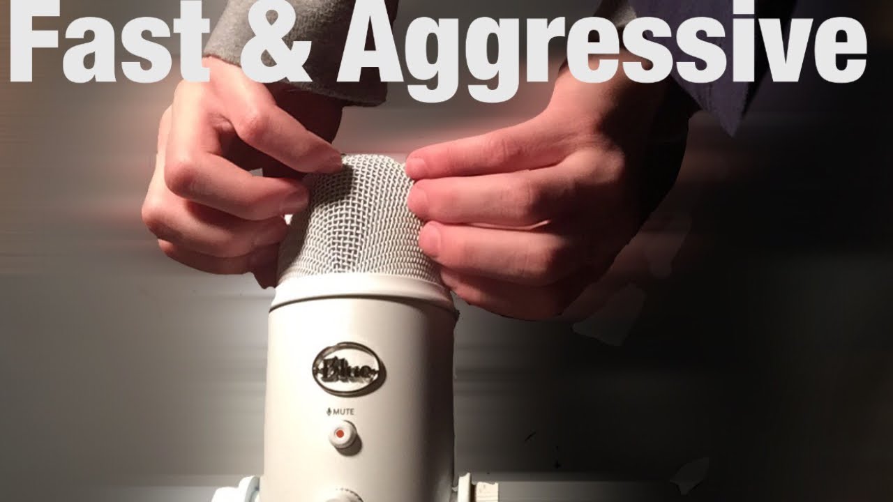 ASMR 💙💤 Fast & Aggressive Mic Scratching 💙💤 ( No Talking) #2 - YouTube