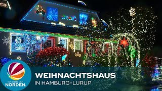 Mehr als 80.000 LED-Lichter: Das Weihnachtshaus in Hamburg-Lurup