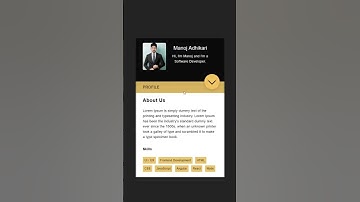 Animated Profile Card UI Design using Html & CSS