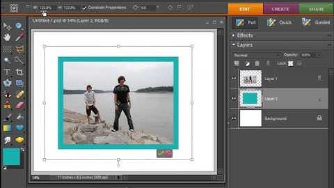 (Part 2) Photoshop Elements - Rotating Photos and Elements - the transform tool
