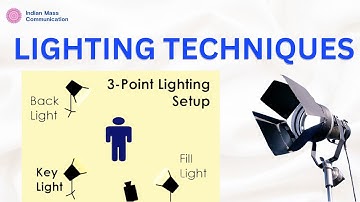 7.4 Lighting Techniques  | UGC NET Mass Communication and Journalism | Unit 7 | CUET PG | COQP17