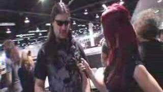 Trivium Corey Beaulieu at NAMM 2008 DEAN GUITARS