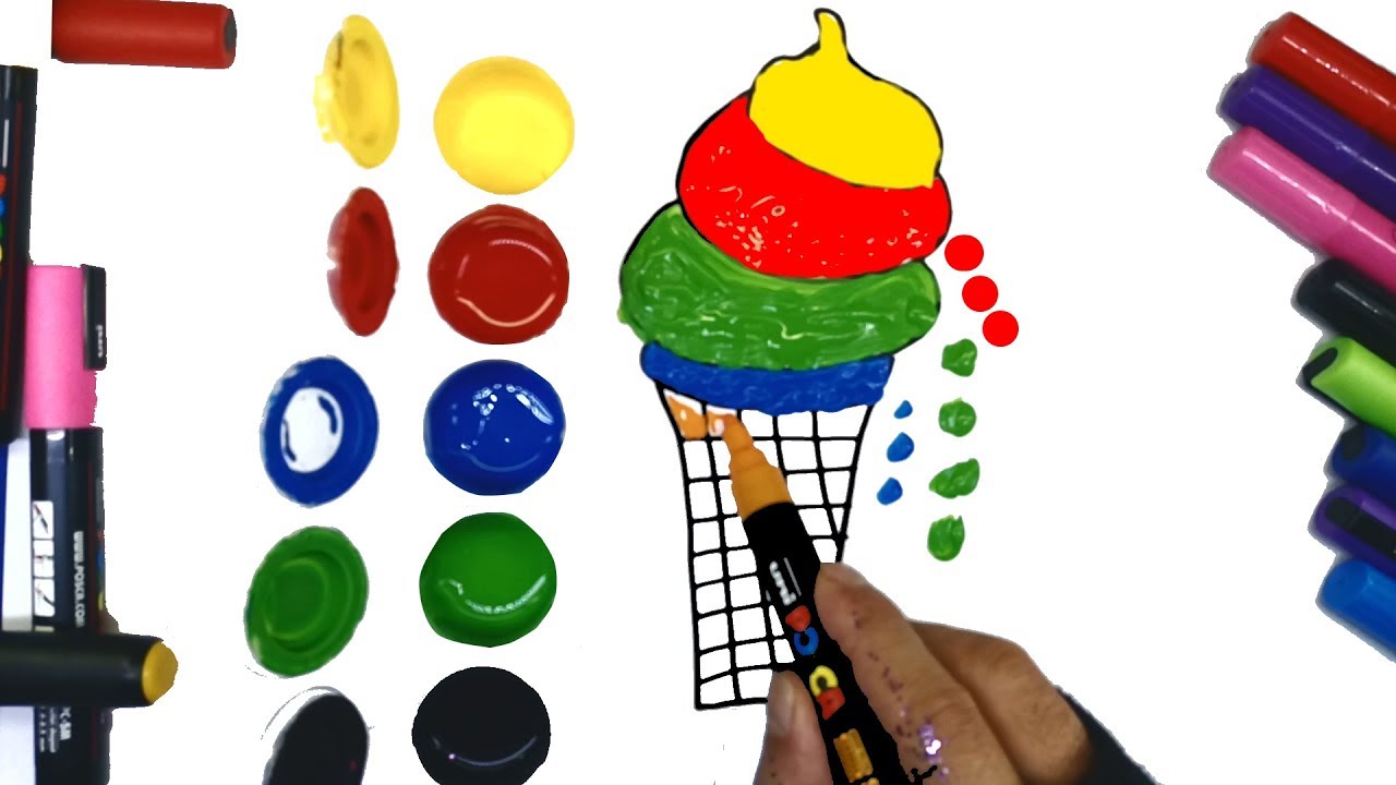 Как рисовать мороженое и | Раскраски для мороженого