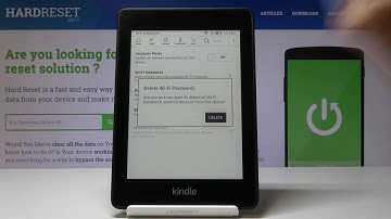 How to Delete All Wi-Fi Passwords in Amazon Kindle 10 - Reset Network Settings