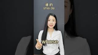 What Where Who Whose How When Why in Chinese Learn Chinese in 1 minute