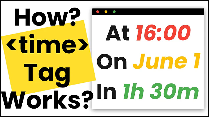 Learn to Markup Time Value Properly With a Time Tag HTML Coding Exercise