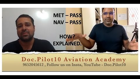 How to pass Met and Nav DGCA CPL Exams - Explained