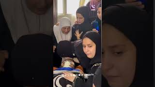 من وداع الطفل محمد كنعان الذي ارتقى برصاص الاحتلال في مخيم طولكرم قبل عدة أيام.