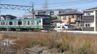 [サービス警笛を鳴らしてくれた!!]JR東日本E231系??編成　特別快速小田原行　倉賀野駅〜新町駅間通過