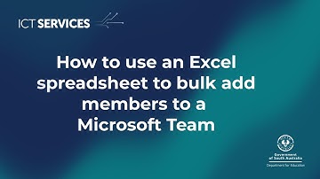 Power Automate - How to use an Excel spreadsheet to bulk add members to a Microsoft Team