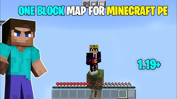 One Block Map For Minecraft pe | One Block Minecraft 1.19