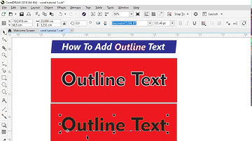 How To Add Outline Text in CorelDRAW
