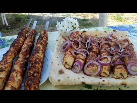 Toyuq lüləsinin hazırlanması.😊👍toyuq lülə resepti.Люля кебаб из курицы.Kebab