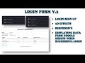 Login Form with Google Apps Script - Login Form V3 | Responsive | Displaying Data From Google Sheets