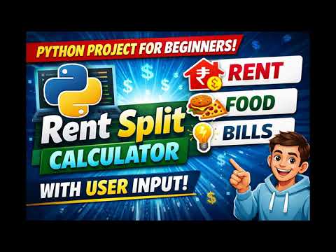 Python Project for Beginners | Rent Split Calculator with User Input