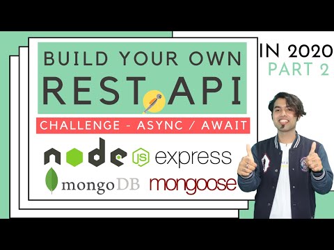 Challenge 1: Build Your Own REST API using Async-Await with Nodejs Express and MongoDB in Hindi ✌