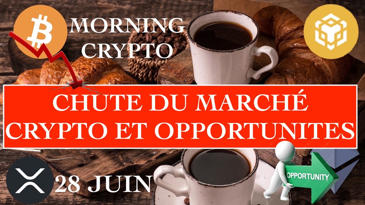 🚨 28 JUIN 2026 ☀️☕️🥐 Chute du marché .... et opportunités