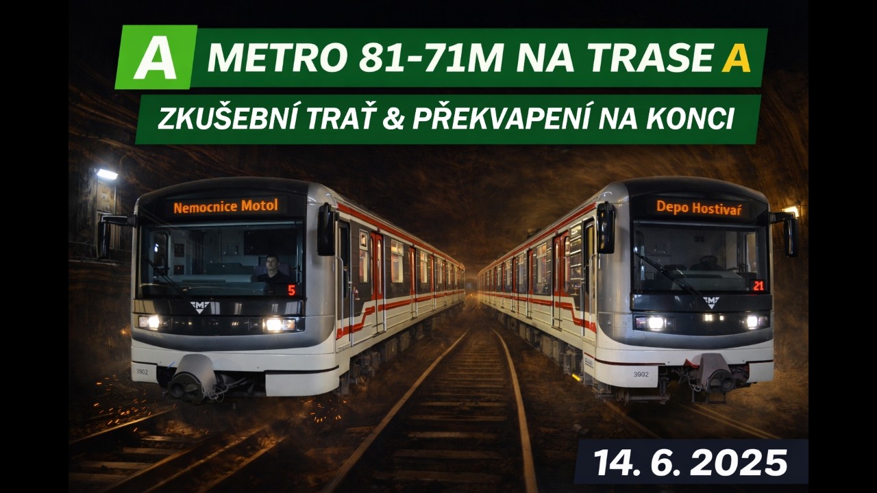 🚇 Pražské metro 81-71M | Zkušební trať & překvapení na konci | Zážitková turistika