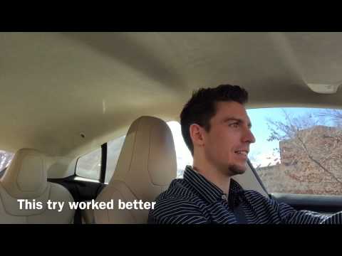 Tesla Model S P85D Acceleration - Insane Mode Makes Holding a Camera Difficult