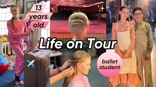 Young Ballet Student on TOUR with My DREAM Ballet Company / Pack, Travel, & Rehearse with Me! 🩰