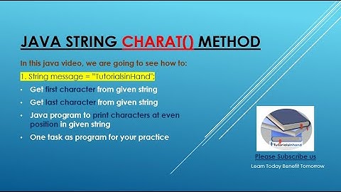 java string charat example | java program to print even characters in a string #javaforbeginners