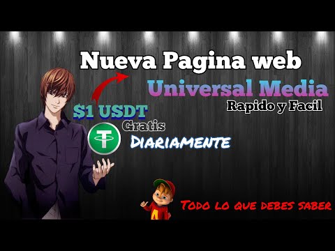 Gana diario $1 USDT Gratis😱 Con universal Media🔥Todo lo que debes saber acerca de esta web 😳