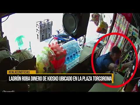 Ladrón roba dinero de kiosko ubicado en la plaza Torcoroma
