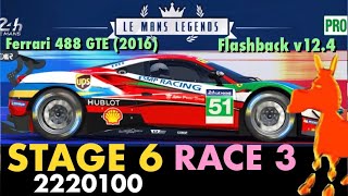Real Racing 3 RR3 Flashback Le Mans Ferrari (Ferrari 488 GTE (2016)): Stage 6, Race 3 (2220100)