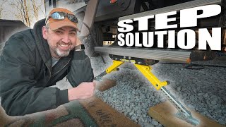 Tired of Bouncy Steps?  Lippert Solid Stance Stabilizer
