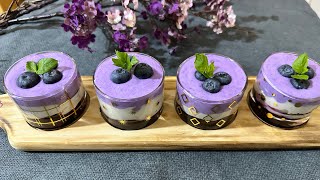 Blueberry Mousse | Homemade Blueberry Sauce