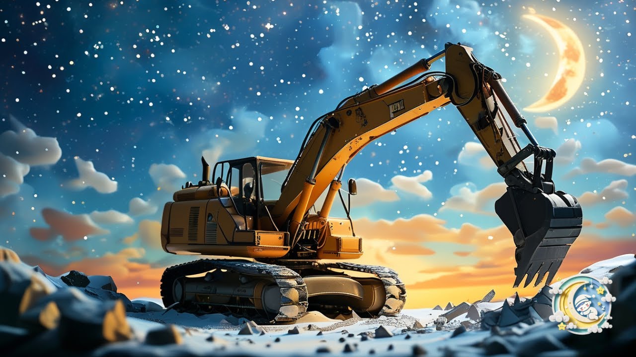 Hyvää yötä rakennustyömaalla | Lasten iltasatu | Finnish bedtime story for kids | Easy Finnish