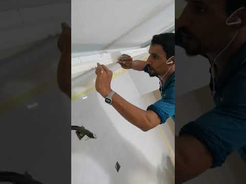 طريقه تركيب الزاويه على الجبس بورد