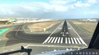 Boeing 737 4K Landing Las Palmas Gran Canaria Airport GCLP LPA