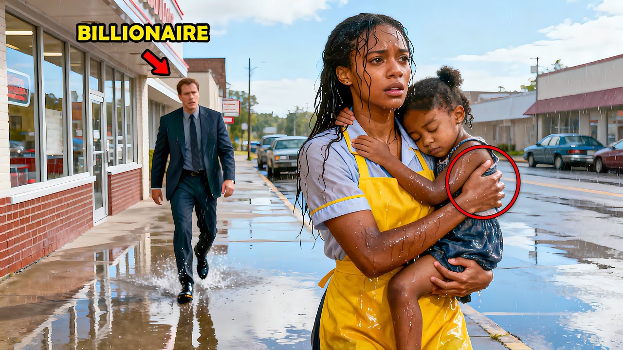 Billionaire Sees a Hard Working Waitress Fired Over Her Baby, His Next Move Shocks Everyone