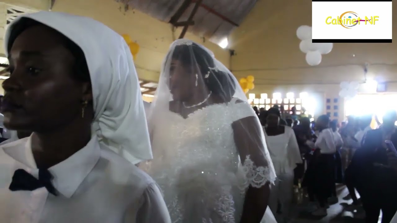 BENEDICTION NUPTIALE  DU COUPLE BAHANGUILA EN L'EGLISE EVANGELIQUE DU CONGO DE MOSSENDJO