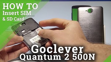 How to Insert SIM and SD in GOCLEVER Quantum 2 500N |HardReset.info