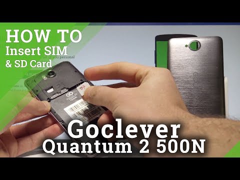 How to Insert SIM and SD in GOCLEVER Quantum 2 500N |HardReset.info