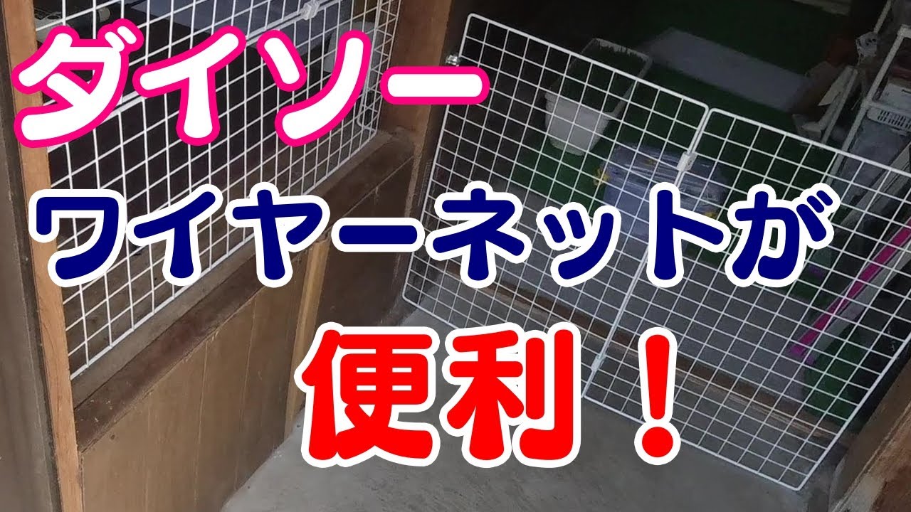 【邪魔されDIY】ダイソーのワイヤーネットでペットゲートを作ってみた【ペット用品】 YouTube