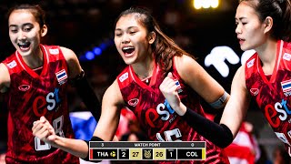 Pimpichaya Kokram Destroyed Volleyball Team Colombia Womens Oqt 2023