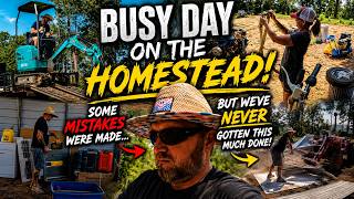WE MADE SOME BIG MISTAKES But LOOK What We Got DONE tiny house homesteading off-grid tractor