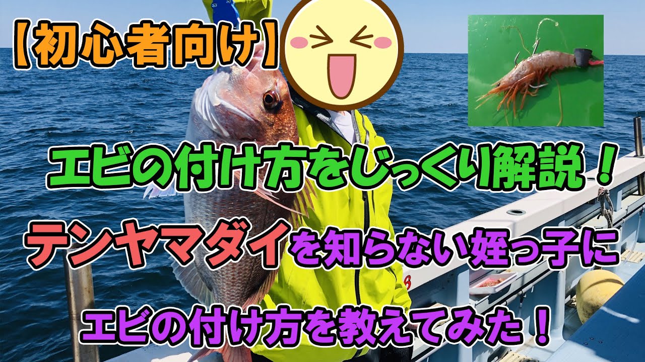 【ポイント解説付き】これで完璧!テンヤマダイでのエビ餌の付け方をじっくり解説! - MaxresDefault 【ポイント解説付き】これで完璧!テンヤマダイでのエビ餌の付け方をじっくり解説! - MaxresDefault