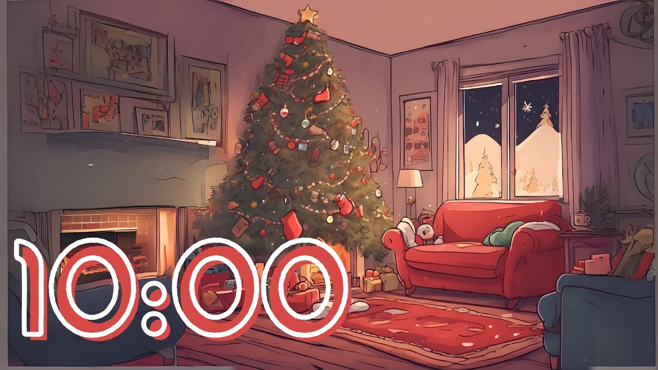 10 Minute Christmas Timer with Instrumental Holiday Classic Christmas ...