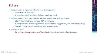 Celebrity Installing & configuring Eclipse | Introduction to Java and Object-Oriented Programming Net Worth