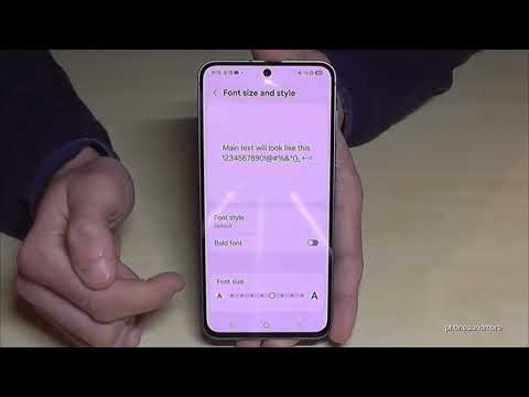 Samsung Galaxy A56 5G: How to change the Text size (Font size)? Tutorial